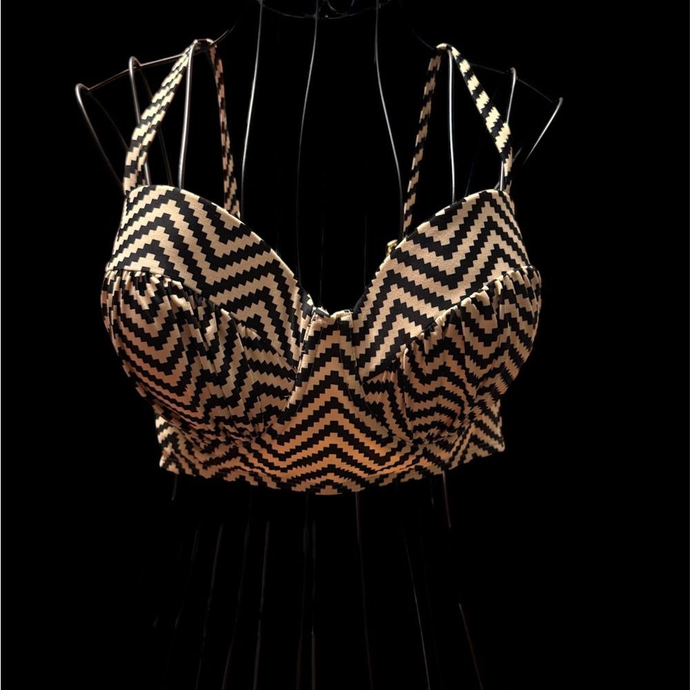 Xhilaration Chevron Patterned Bikini Top